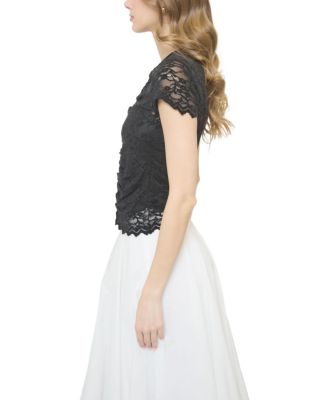 Women's Stella Ruched Lace Top