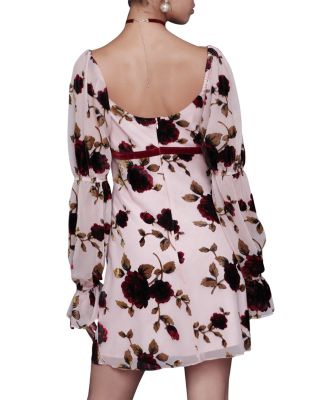 Victorian Sleeve Floral Mini Dress