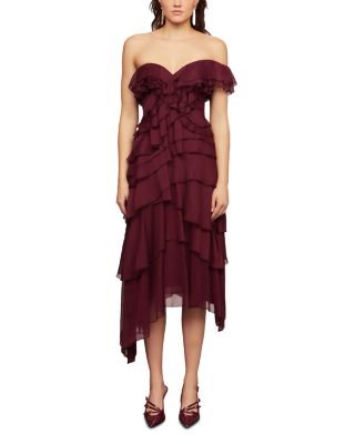 Emaline Chiffon Cascade Dress