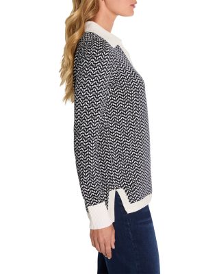 Two Tone Jacquard Sweater
