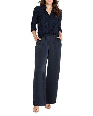 Any Occasion Clipped Jacquard Top