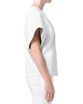 Corrine Faux Leather Tee