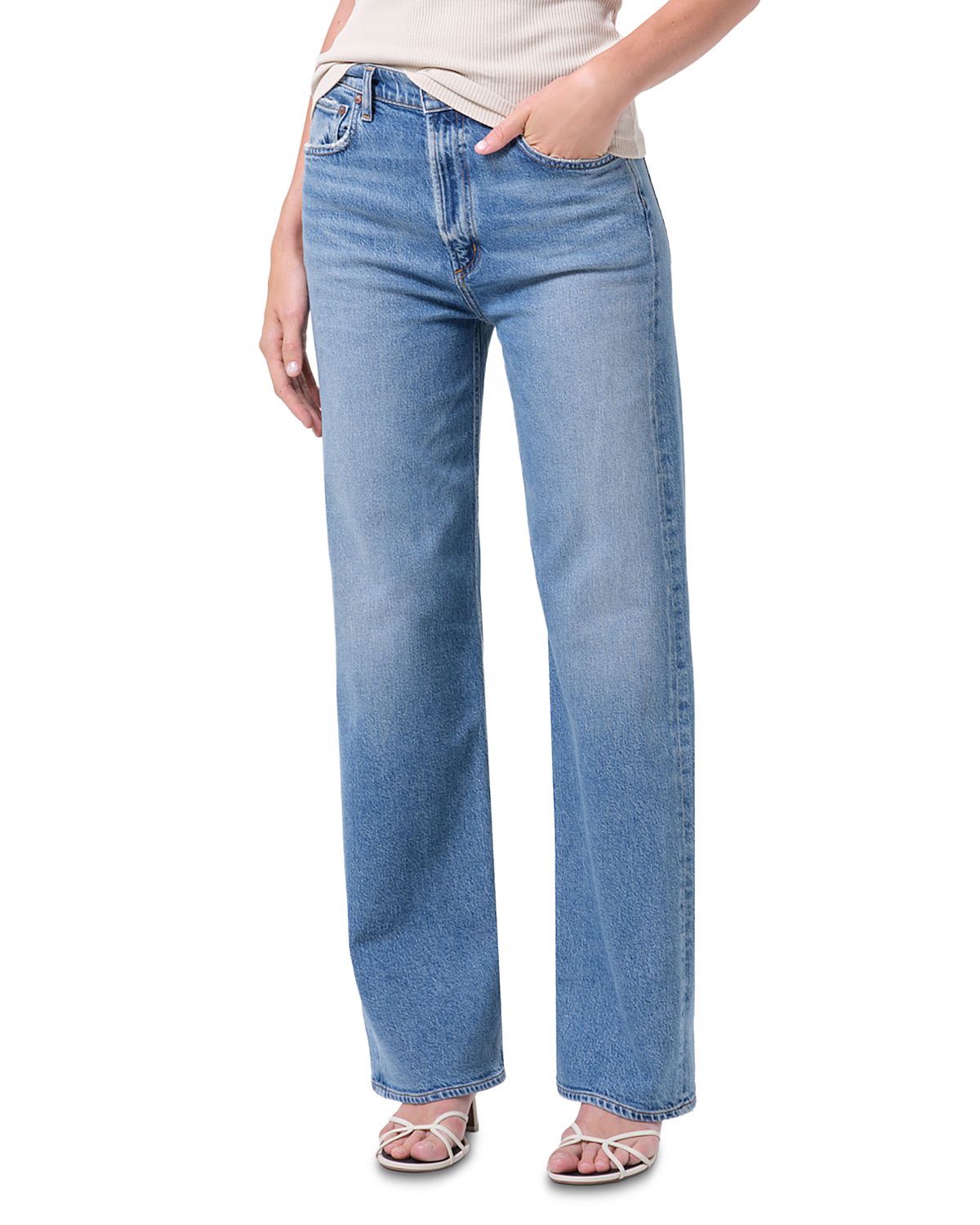 Agolde Ren High Rise Wide Leg Jeans