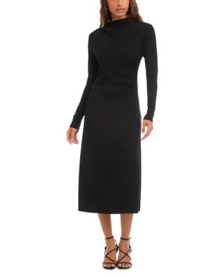 Karen Kane Elise Long Sleeved Side Shirred Dress