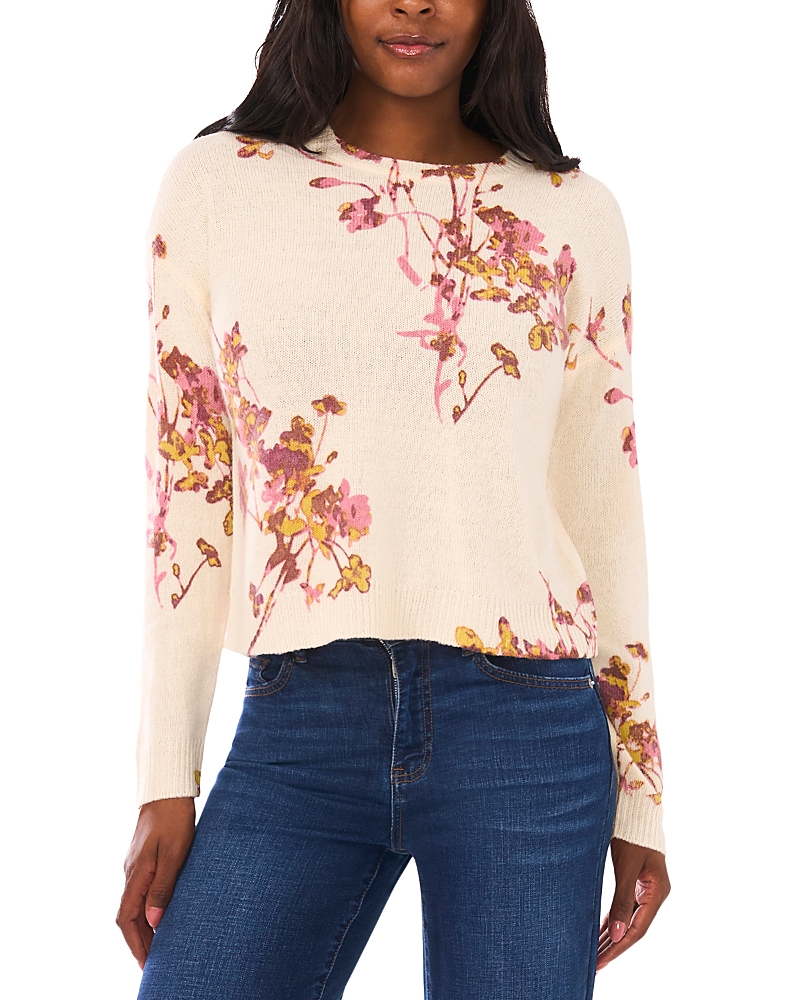 Vince Camuto Electric Bouquets Crewneck Sweater