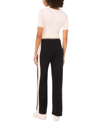 Contrast Trim Track Pants