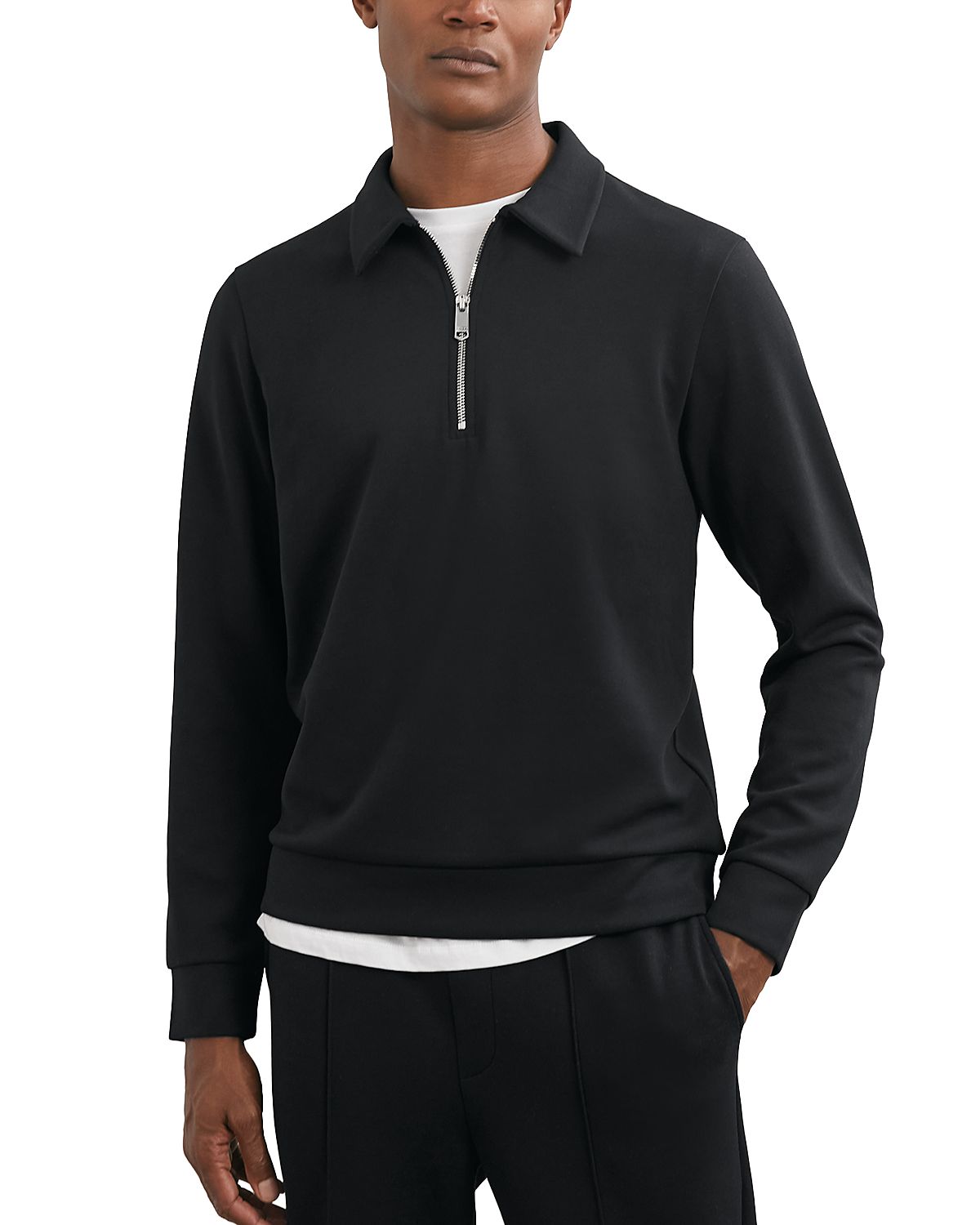 Reiss Interlock Half Zip Sweater