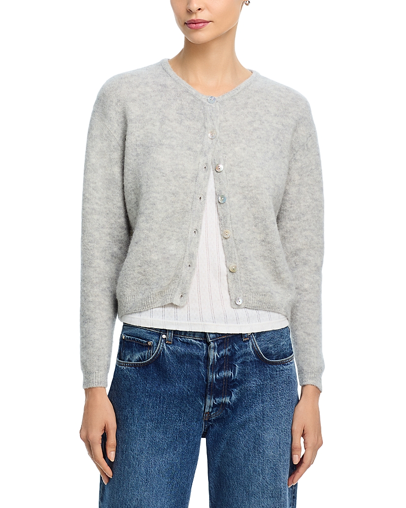 American Vintage Vitow Crewneck Cardigan In Brown