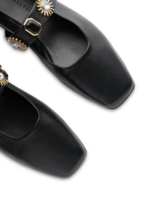 Women's Jasmine Embellished Leather Flats