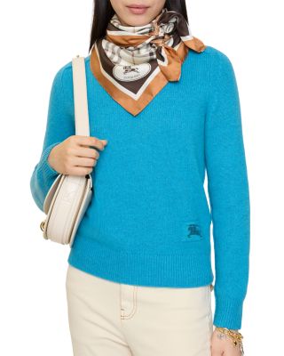 Check Knight Stamp Silk Scarf