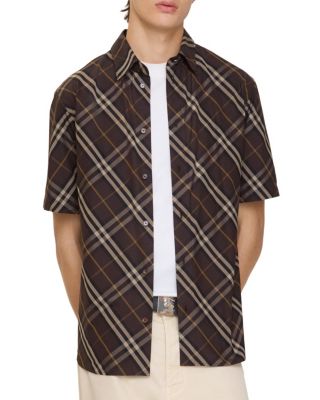 Relaxed Fit Check Cotton Shirt