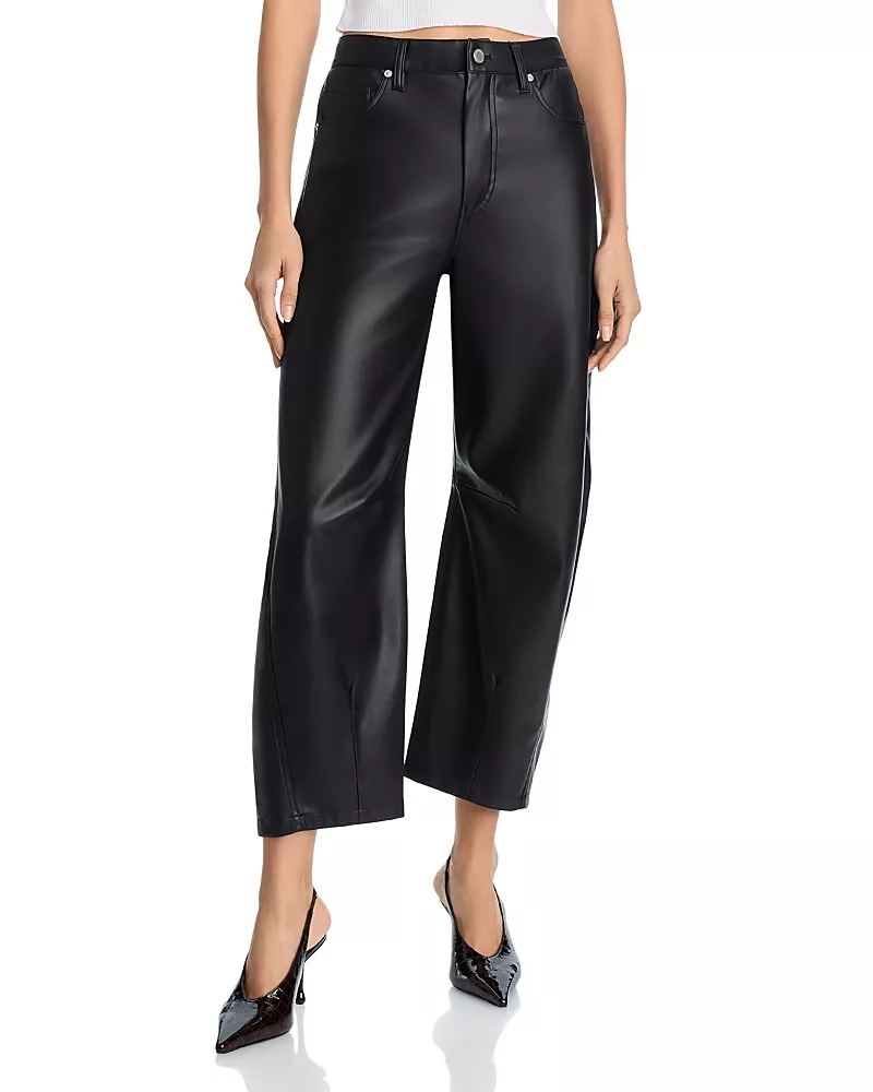 Blanknyc Faux Leather Barrel Leg Pants