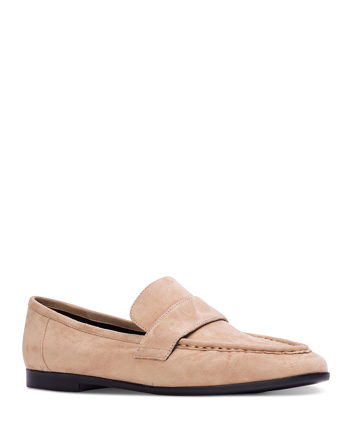 Black Suede Studio Women's Classic Loafer Flats