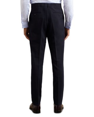 Textured Weave Slim Fit Pants