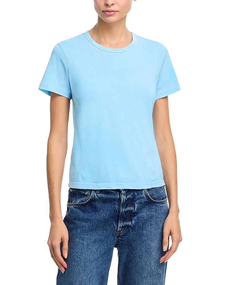 Cotton Citizen Distressed Crewneck Tee In Blue