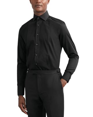Cotton Slim Fit Long Sleeve Dinner Shirt