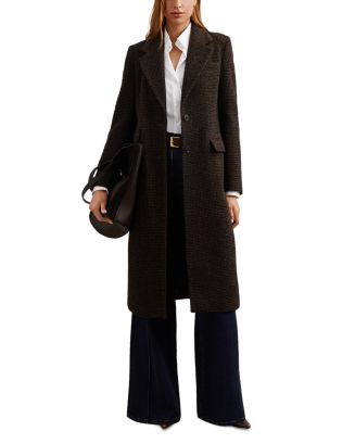 REISS Check Coat | Bloomingdale's Women