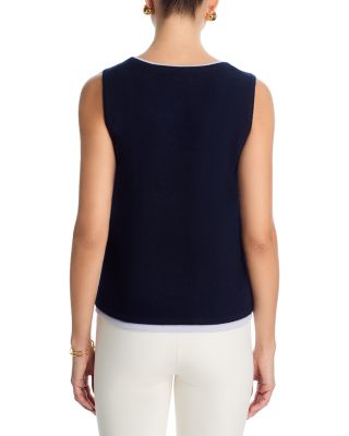 100% Cashmere Scoop Neck Tank Sweater - Exclusive