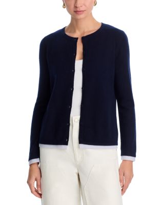100% Cashmere Crewneck Cardigan Sweater - Exclusive