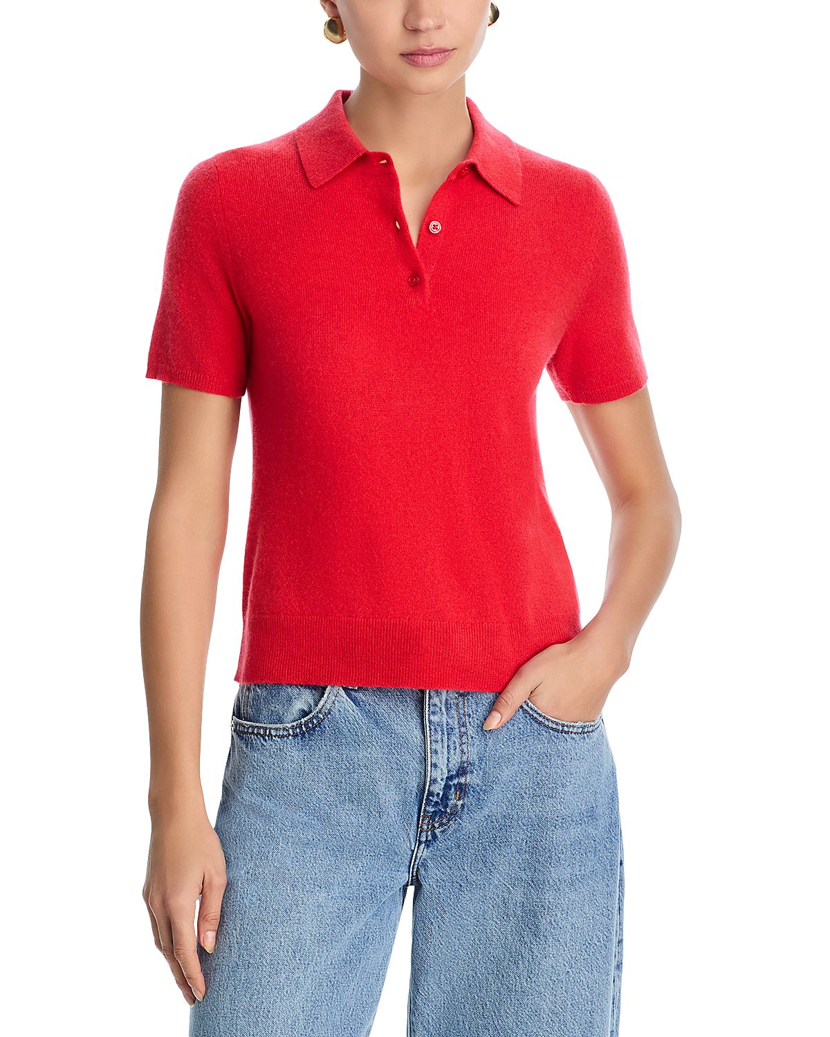C by Bloomingdale's Cashmere 100% Cashmere Polo Sweater - Exclusive