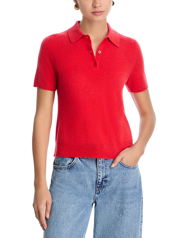 C By Bloomingdale's Cashmere 100% Cashmere Polo Sweater - Exclusive · S