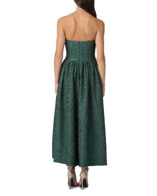 Lillia Jacquard Strapless Dress