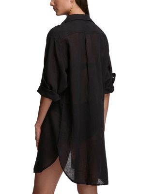 Boyfriend Shirt Swim Cover-Up