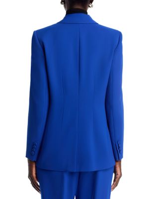 Peak Lapel Blazer & Gates Full Leg Pants