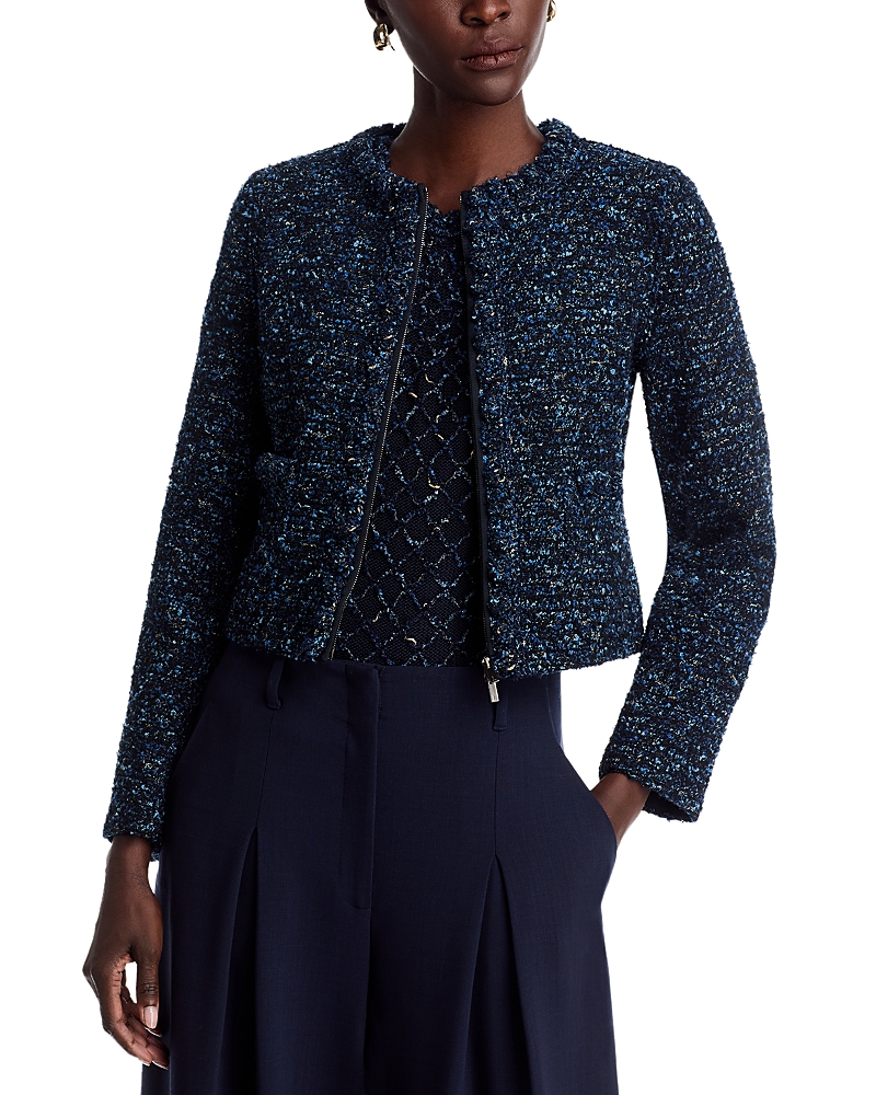 Lafayette 148 New York Crocheted Pom Pom Jacket