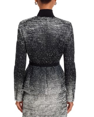 Ombr&eacute; Boucl&eacute; Jacquard Jacket