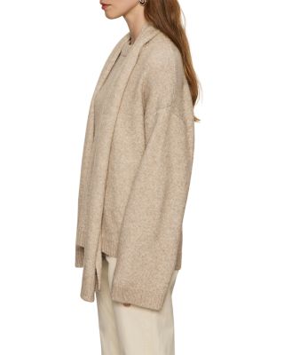 Go-To Crewneck Sweater with Removable Scarf