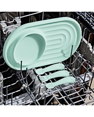 Tot Textured Plate & Spoons Set