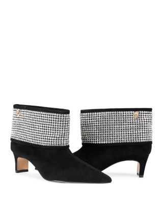Women's Embellished Fold Over Booties