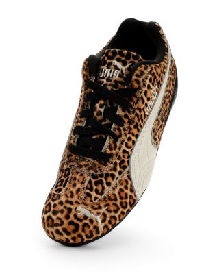 Women's Speedcat Leopard Calf Hair Sneakers