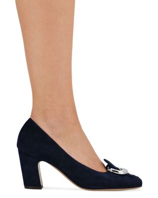 Women's Suede 70 Buckle Pumps