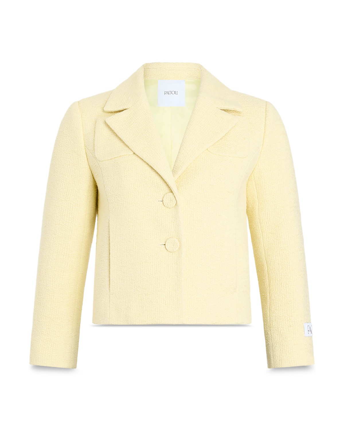 Patou Tailored Short Jacket in Limelight