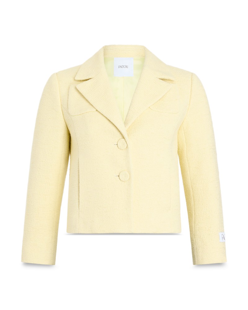 Patou Tailored Short Jacket in Limelight