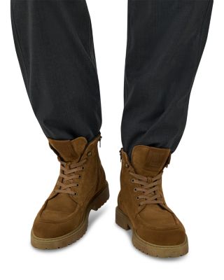 Men's Suede Leather Chunky Ankle Boots