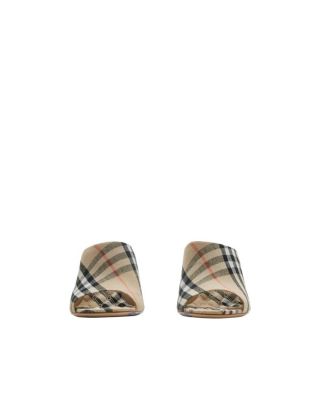 Women's Check Mews Mules