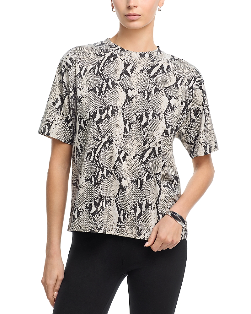 Anine Bing Avi Washed Python Tee
