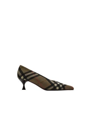 Women's Check Cameo Low Pumps