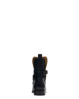 Check Leather Ledger Jodphur Boots