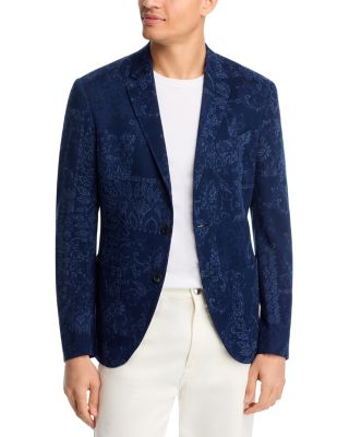Bandana Print Jersey Sport Coat