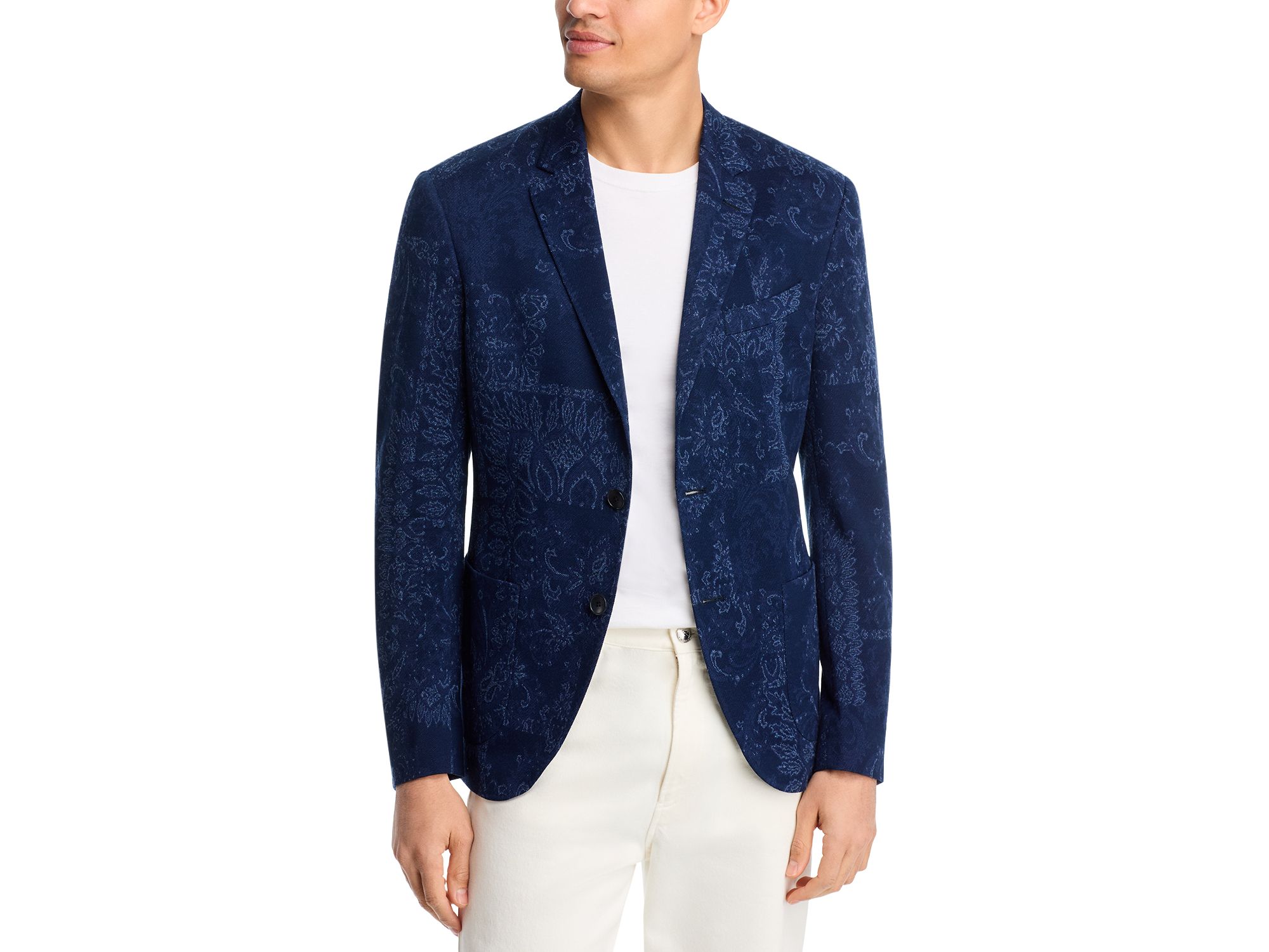 Bandana Print Jersey Sport Coat - Image 1
