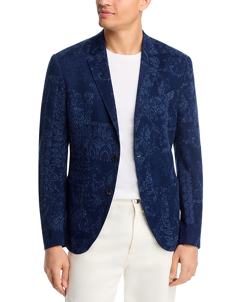 Etro Bandana Print Jersey Sport Coat
