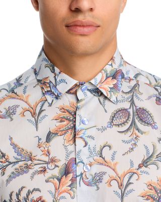 Floral Print Button Down Shirt