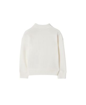  Check Label Wool Cardigan - Baby