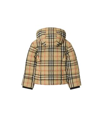 Girls' Check Hooded Puffer Jacket - Little Kid, Big Kid