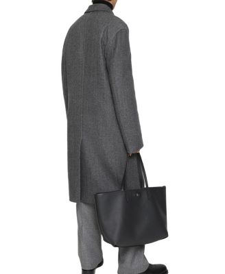  Herringbone Wool Tailored Coat