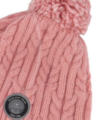 Girls' Lined Winter Hat with Pompom - Little Kid, Big Kid